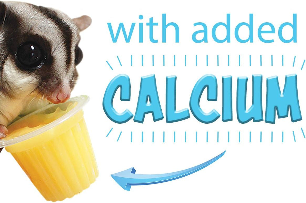 Nectar Pods Variety Pack (4 Count) - Calcium-Enriched Jelly Fruit Treats for Small Pets Including Sugar Gliders, Marmosets, Squirrels, Parrots, Cockatiels, Parakeets, Hamsters, Day Geckos, Kinkajous, and More