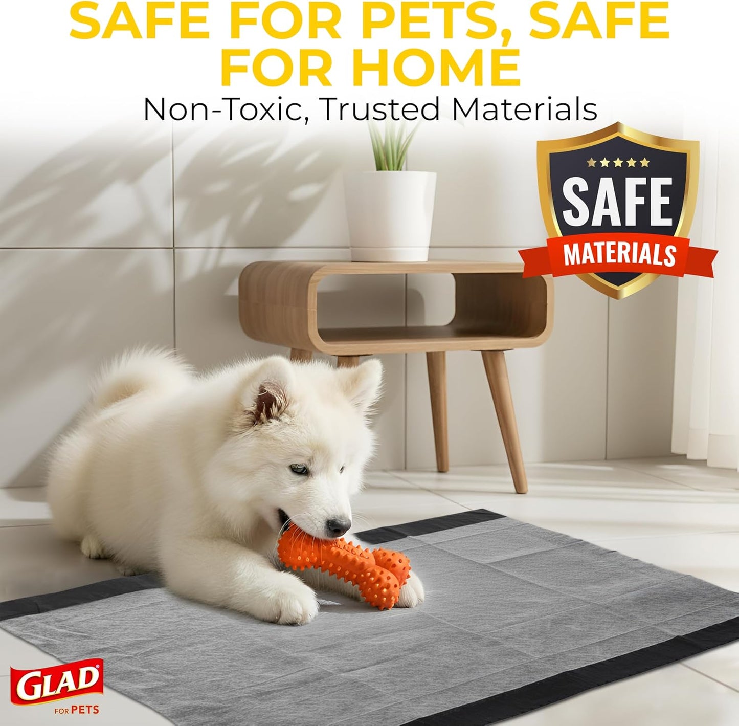 Jumbo Activated Carbon Dog Training Pads for Large Breeds - 30 Count | Superior Absorption & Odor Elimination