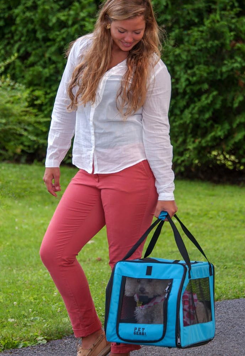 Pet Gear Signature, Pet Car Seat & Carrier for Cats and Dogs up to 20-Pounds, Aqua